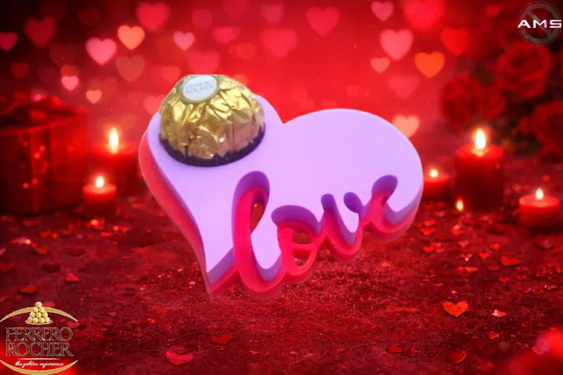 Ferrero Rocher Heart