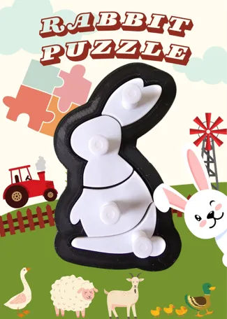 Bunny puzzle for babies/toddlers