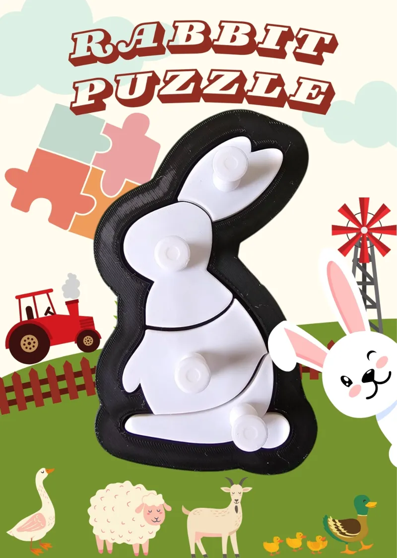 Bunny puzzle for babies/toddlers