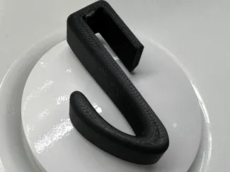 Hook for 8mm thick glass shower wall