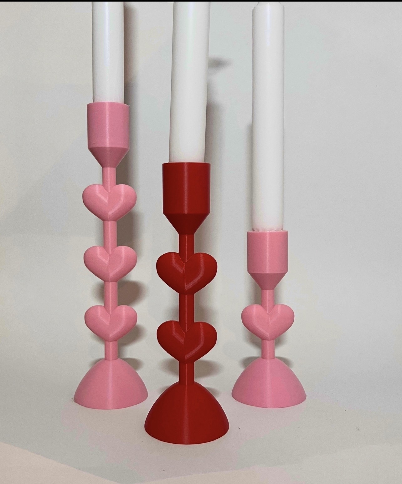 Miniatura 1 do modelo 3D Heart Candlestick Holder Set