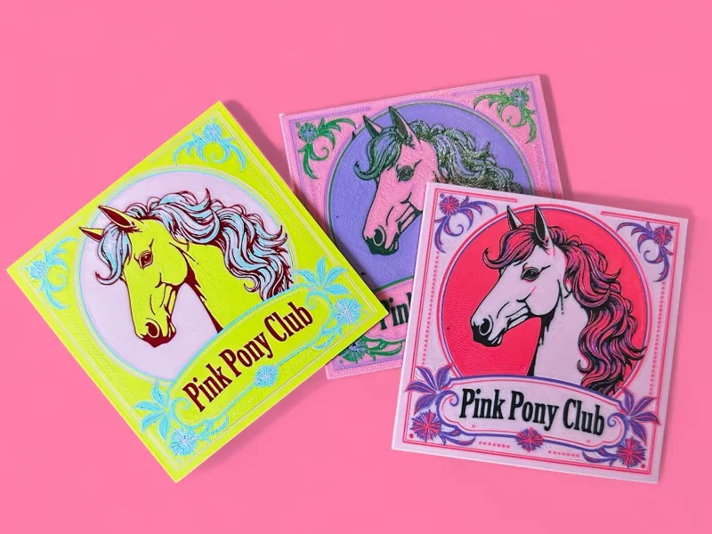 Cute pony sign/coster