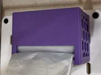 1 gallon trash bag dispenser for Skadis Pegboard