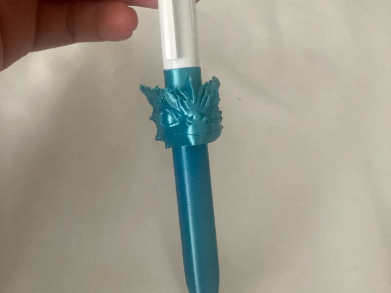 Stylo 4 couleurs dragon bleu