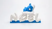 Schriftzug mit Bär-junge A1
