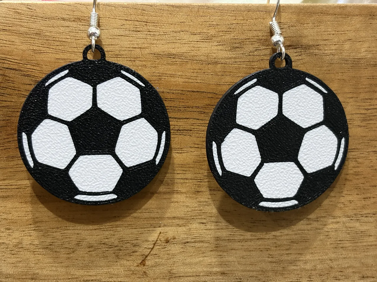 Soccer Ball Earrings | Sports Fan Jewelry view 2