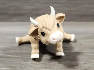 Articulating Highland Cow
