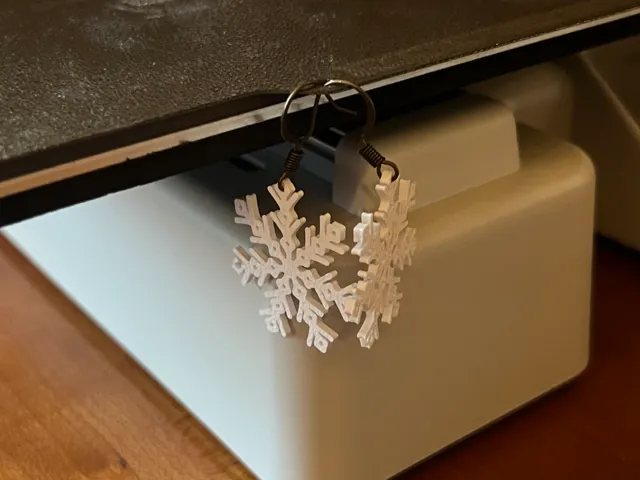 snowflake earrings