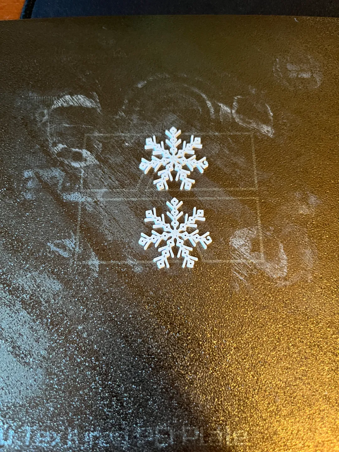 snowflake earrings view 2