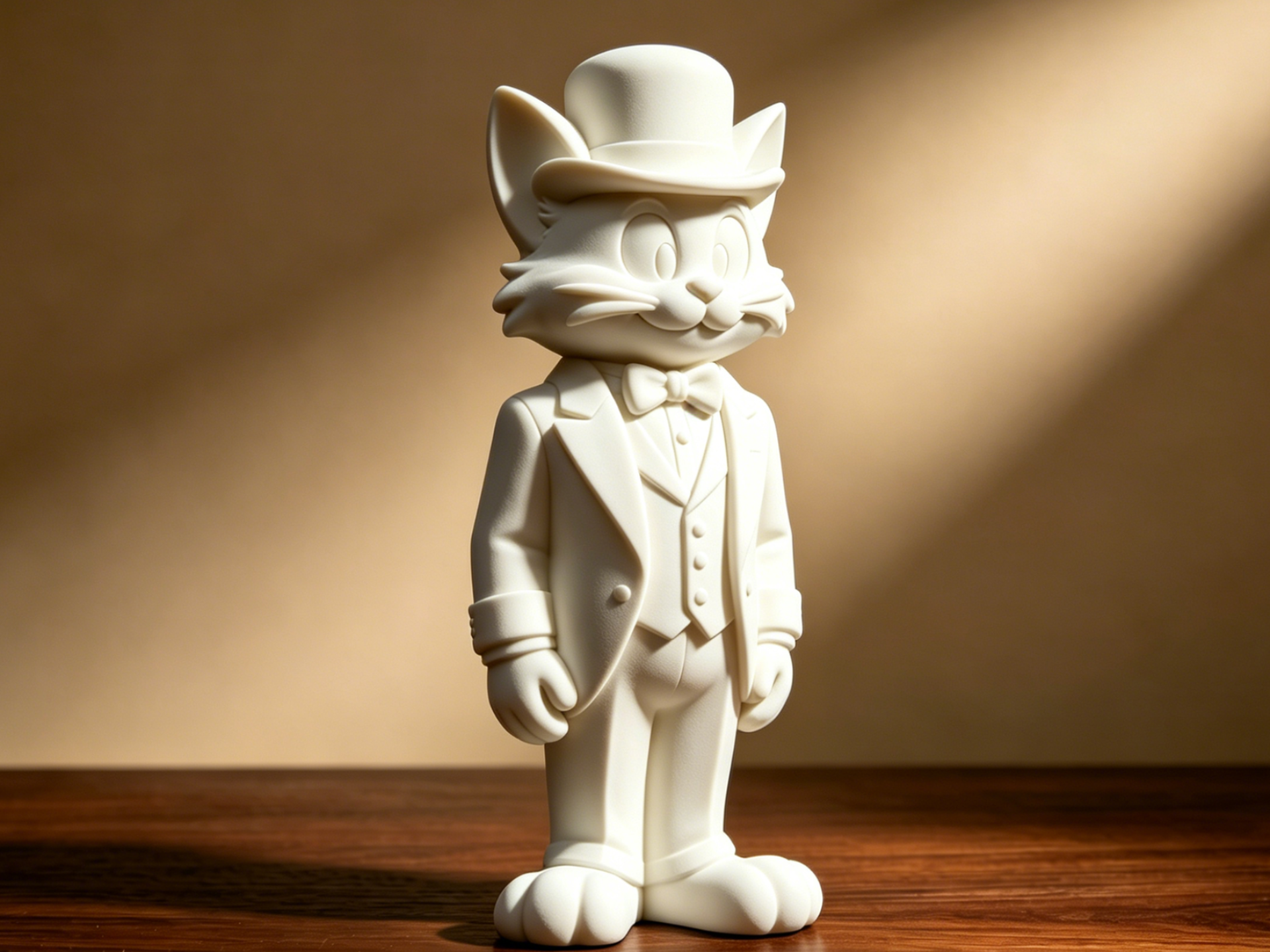 Dapper Cat Gentleman - Art Statue (Easy Support）