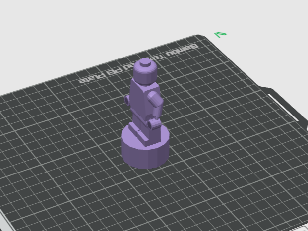 Leg with a O - Brick Minifigure Statue-piece 90398