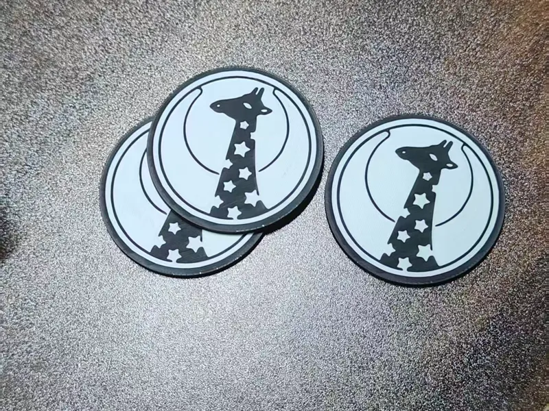 少女歌剧 长颈鹿版画 冰箱贴