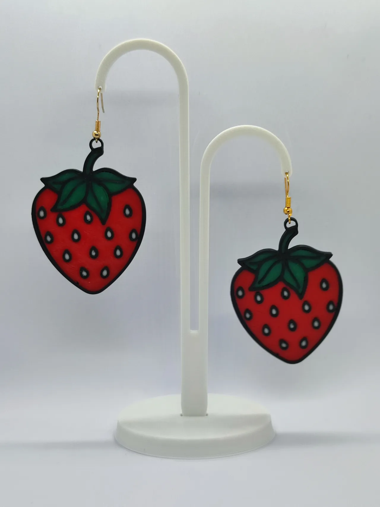 Pendientes fresas de Huelva view 2