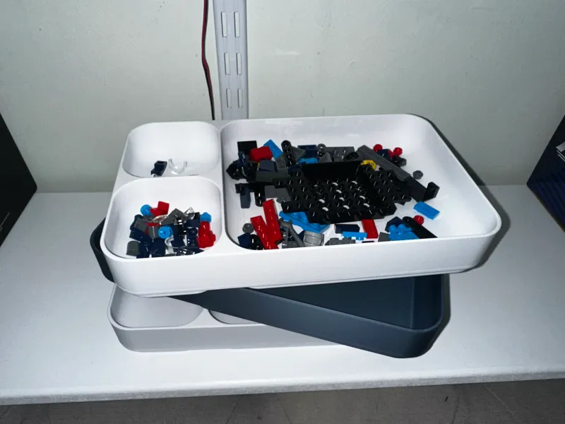 stackable brick sorting tray