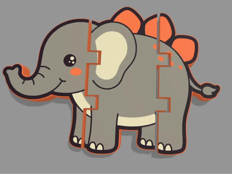 Bendy Elefant by 3ddruckservice