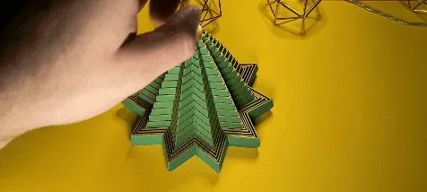 Pop Up Christmas Tree Fidget Ornament
