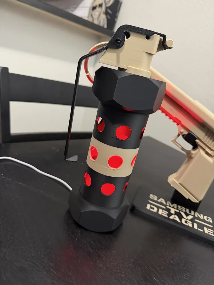 Led Flashbang Flashbang Desk Lamp LED Lamp Kit 001 - Free 3D Print Model - MakerWorld