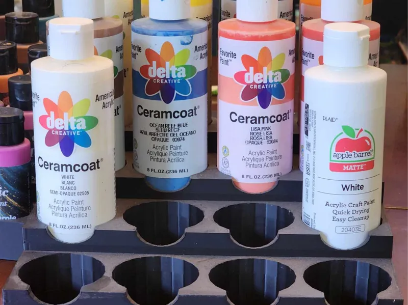 Paint Bottle Organizer, Large (6oz/236mL) Bottles