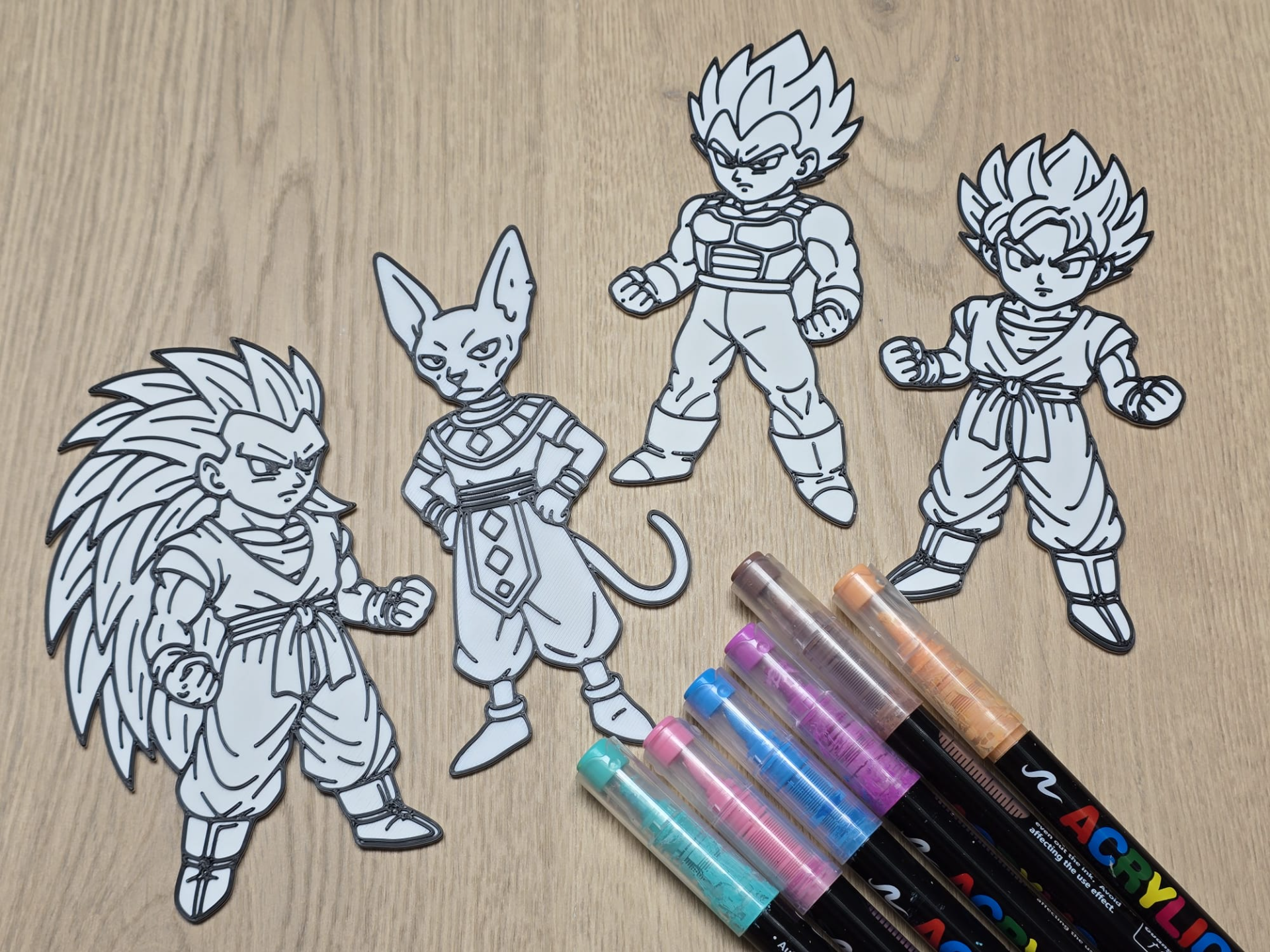 DBZ Dragon Ball Z Friends Coloring Craft