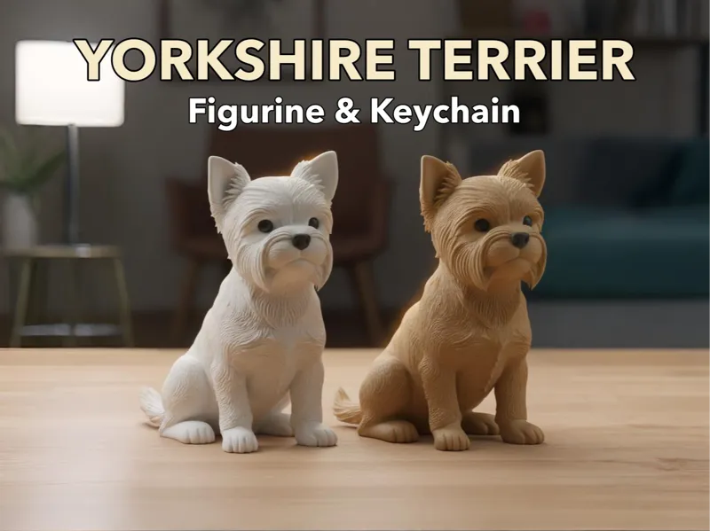 Yorkshire Terrier: Figurine & Keychain