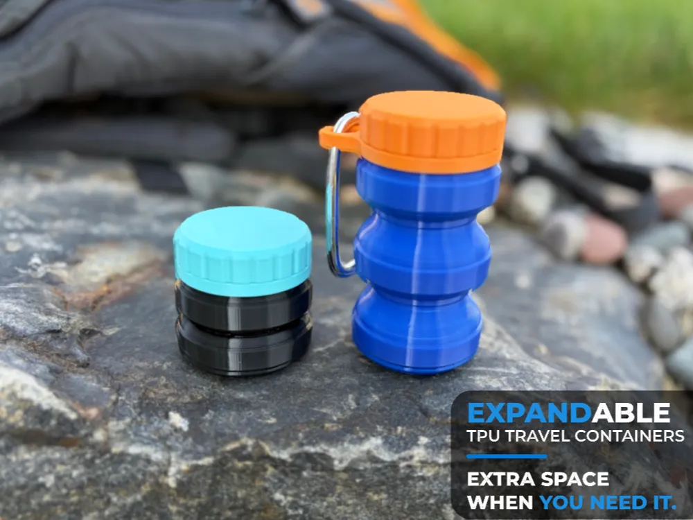Caja o estuche: Expandable TPU Travel Containers | Waterproof. Referencia del modelo original.
