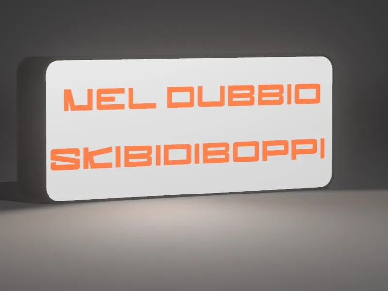 Skibidiboppi  LED Lightbox