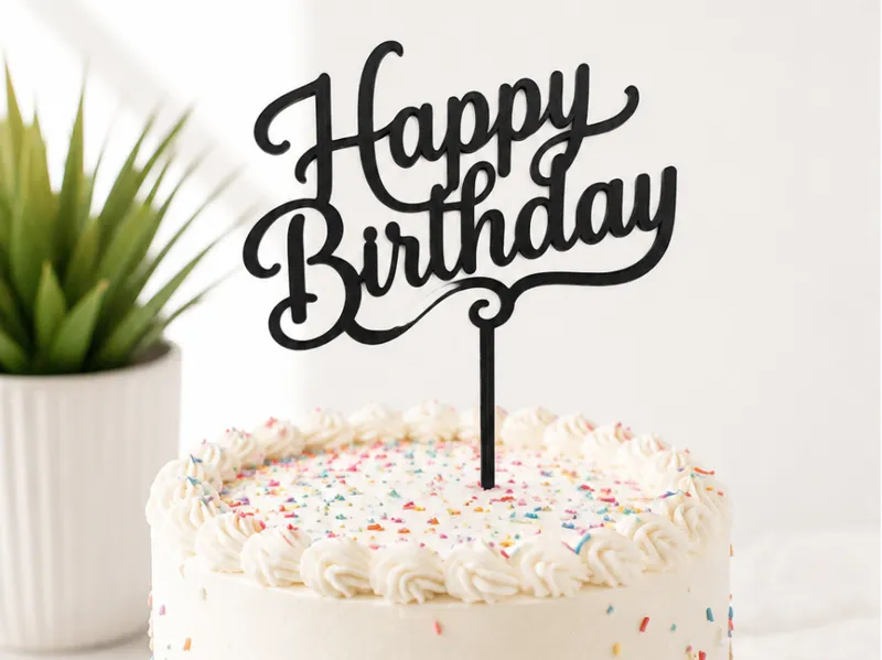 Happy Birthday Cake Topper | Birthday Decoration