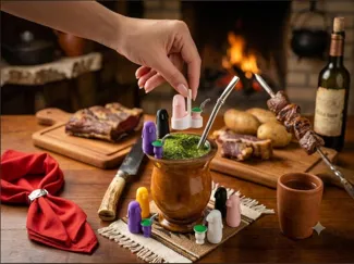 MATEIRA ENFEITE DE CHIMARRÃO PARA MINI VELENTINAS