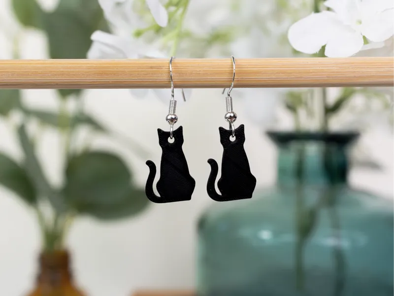 Cat Silhouette Earrings 