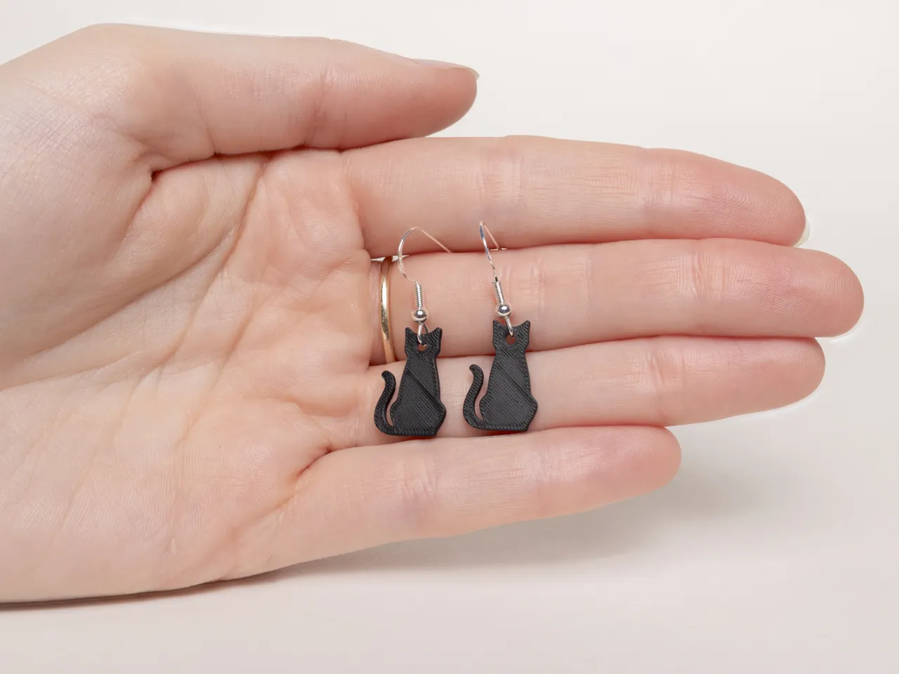 Cat Silhouette Earrings view 2