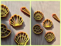 Emporte-pièce coquillage pour pâte à modeler, biscuits et sable — photo 2