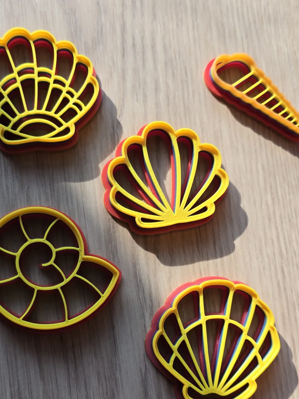 Sea Shell Imprint Cutter Playdoh Cookie Sand Play by Merilno3D ...