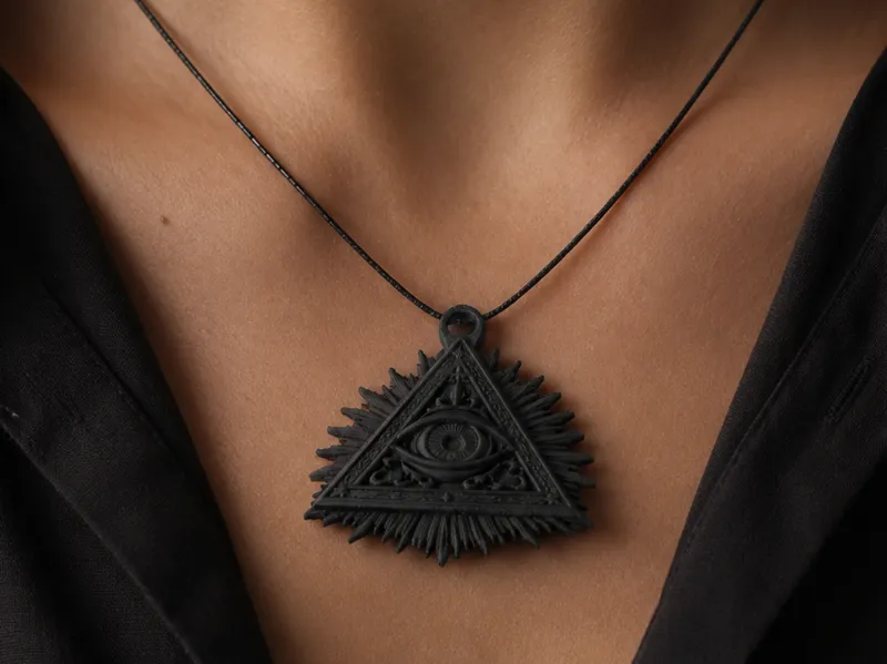 All Seeing Eye Pendant - Triangle Gothic Charm