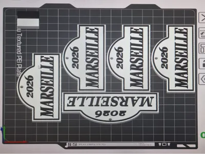 Marseille 2026 keyring