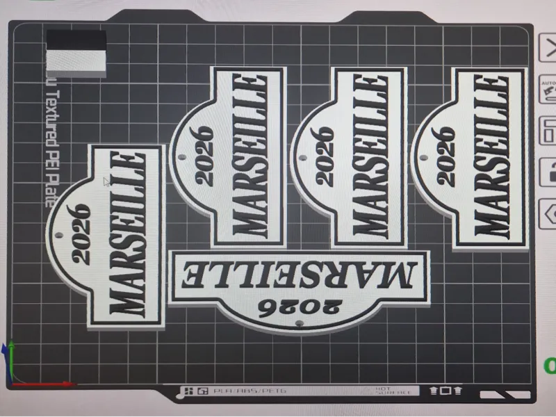 Marseille 2026 keyring