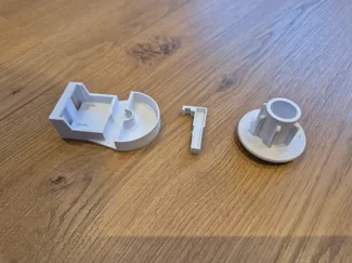 Roller curtain holder