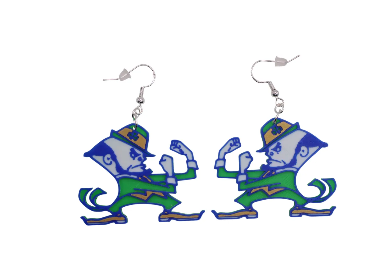 Notre Dame University Earrings view 3