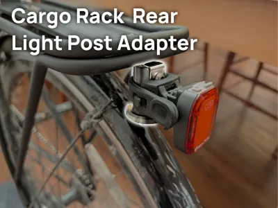 Bike Cargo Rack Rear Light Post Adapter 