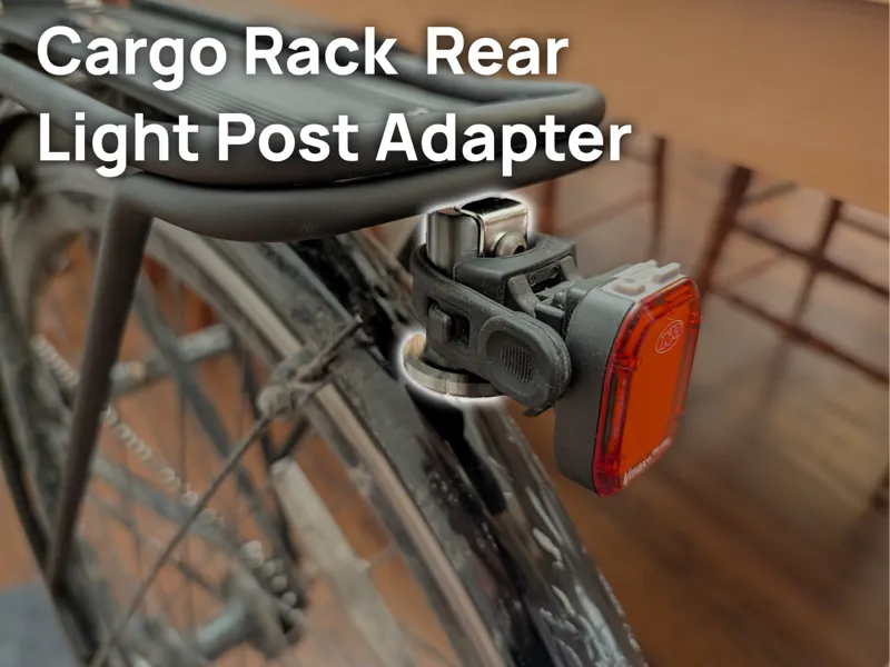 Bike Cargo Rack Rear Light Post Adapter 