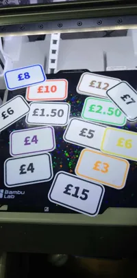 Étiquettes de prix en livres sterling (£1 à £20) — photo 3