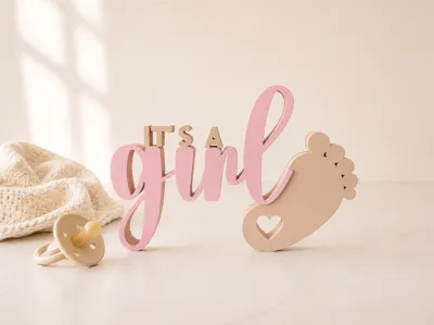 It's a girl decorative sign