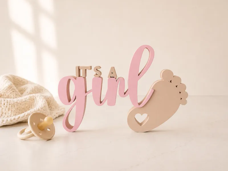 It's a girl Deko Schild