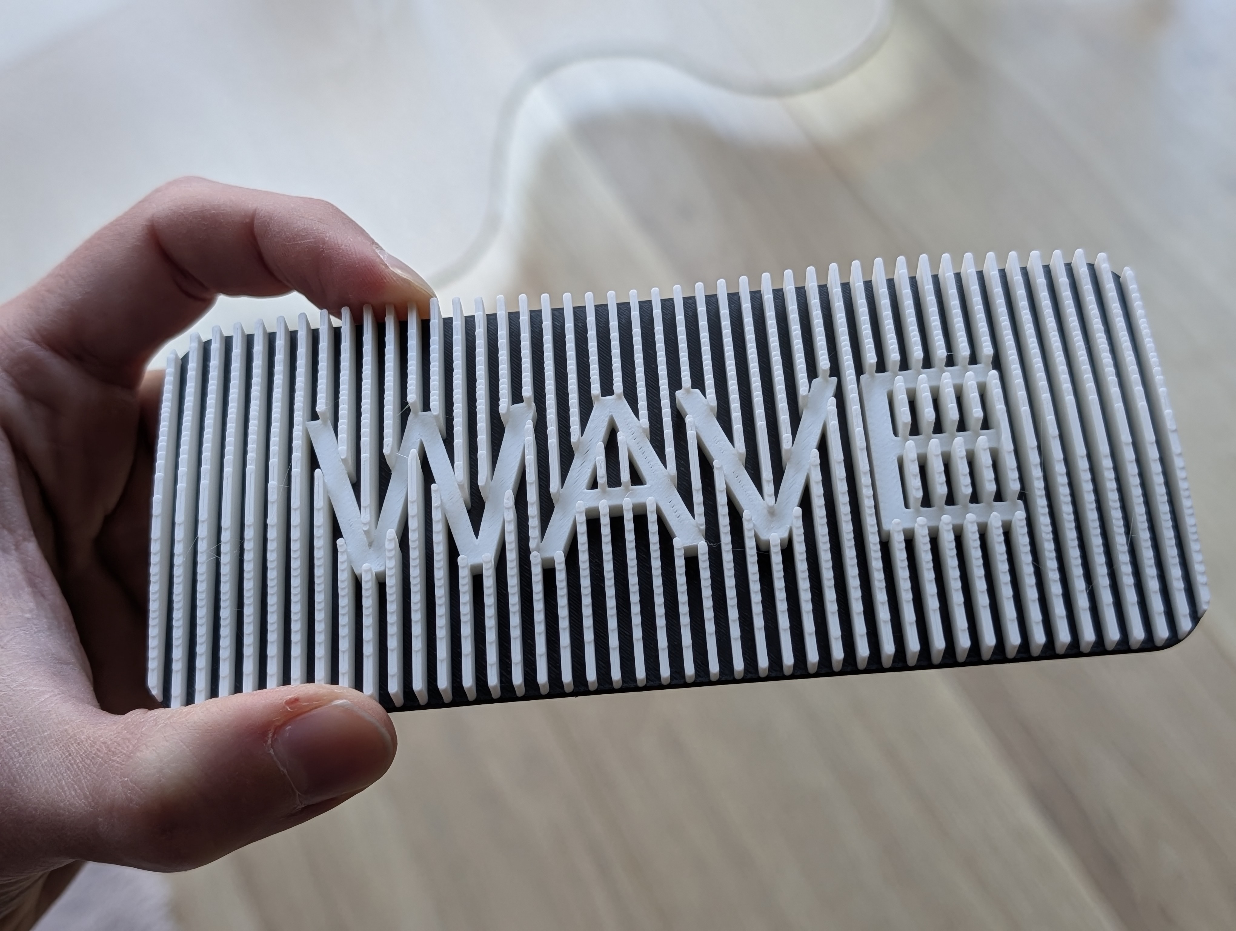 Miniatura 3 do modelo 3D Ripple Text Generator | Parametric Plate