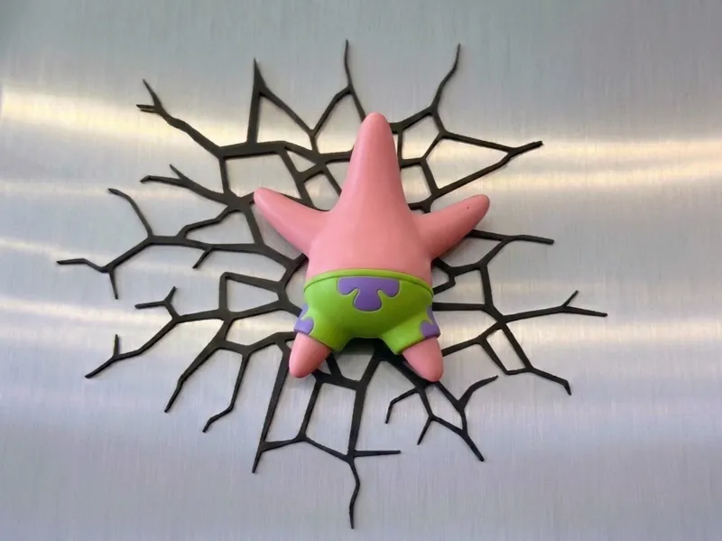 Patrick Star 3D Splat Fridge Magnet Decor