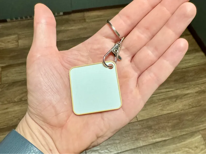 Keychain with Sticker Insert - Key Fob