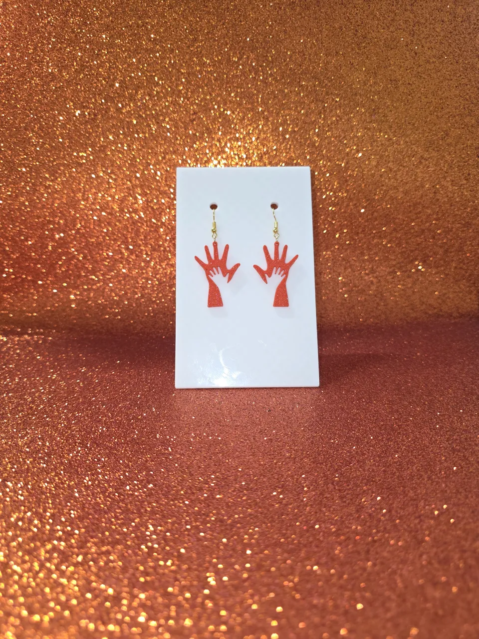 Hand in hand earrings view 2