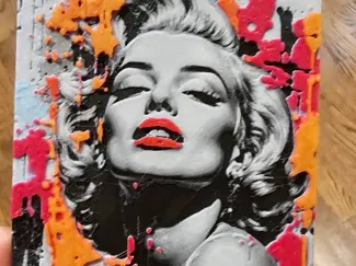 Marilyn Paint Splatter Hueforge P1S