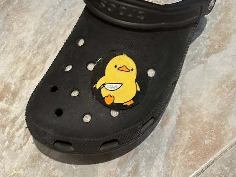 I CHOOSE VIOLENCE Duck Croc Charm