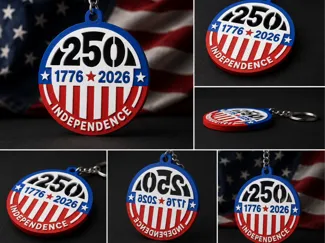 250 Years of Independence Keychain, AMS