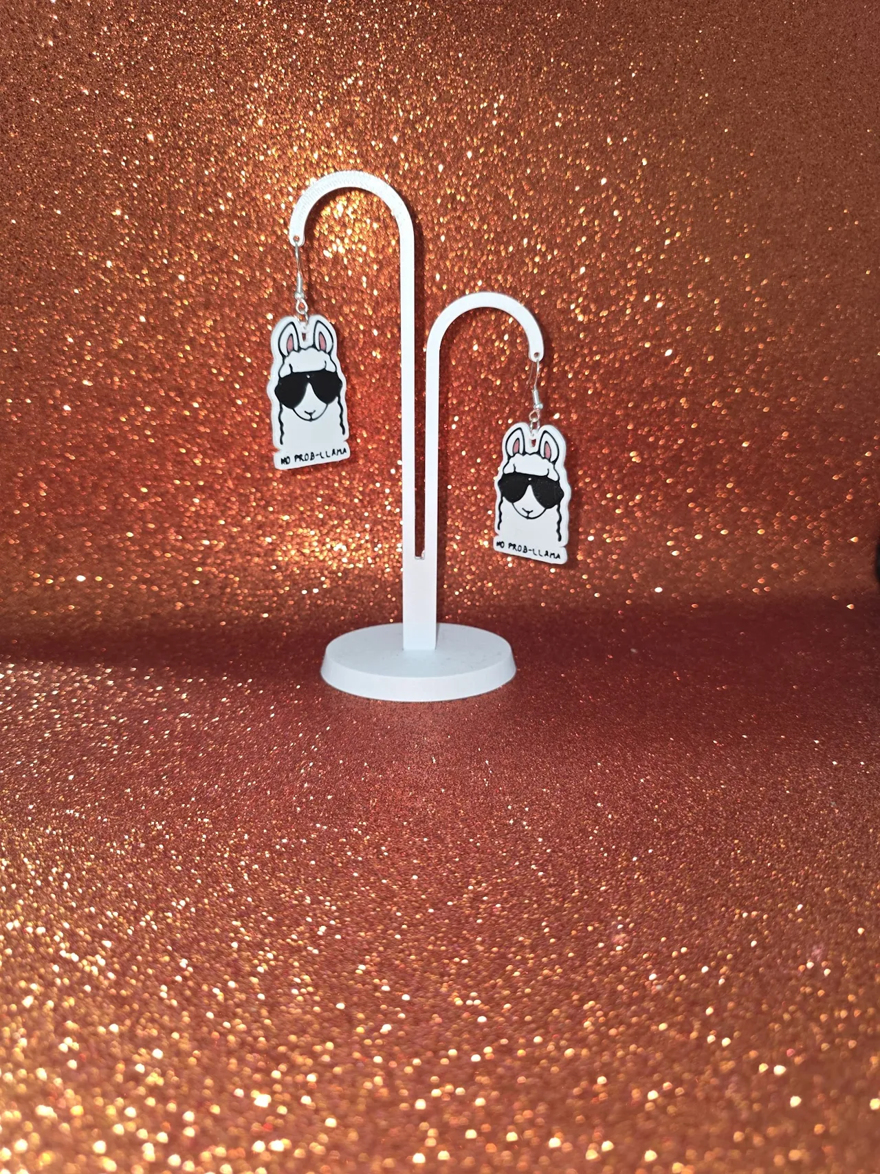 No prob-llama earrings view 3